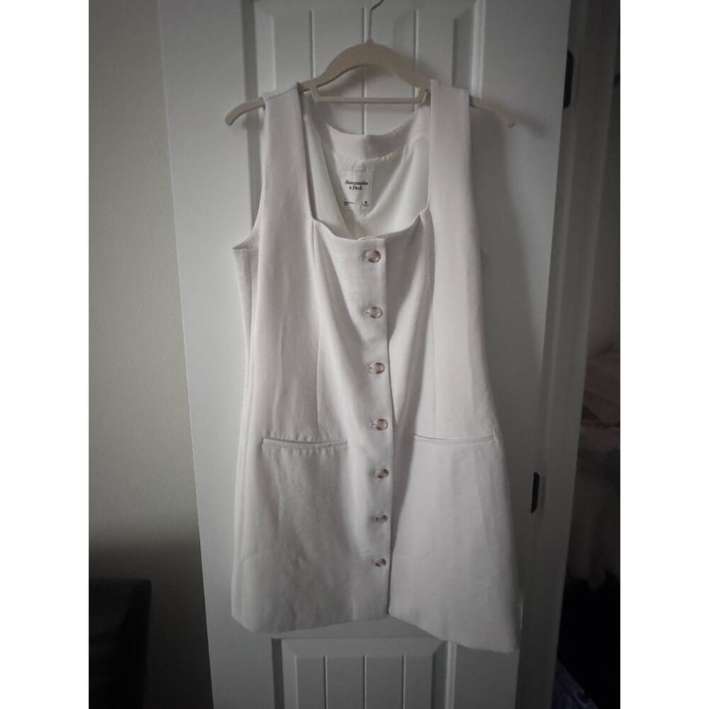 Abercrombie & Fitch Button-Front Mini Dress